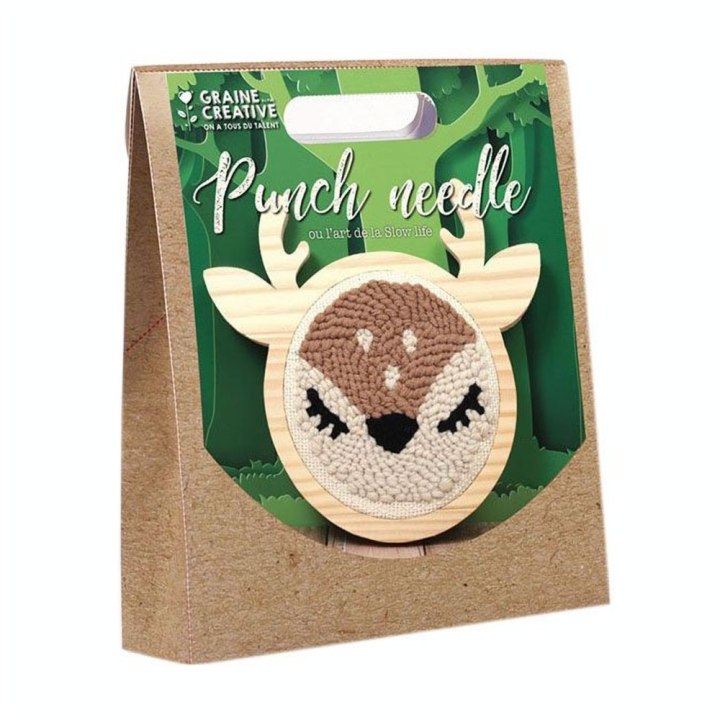 Kit de punch needle Biche - Graine Créative - Rougier et Plé