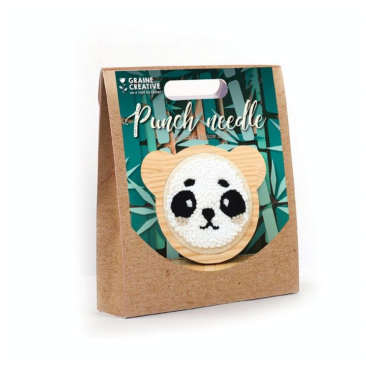 Kit de punch needle Panda - Graine Créative - Rougier et Plé