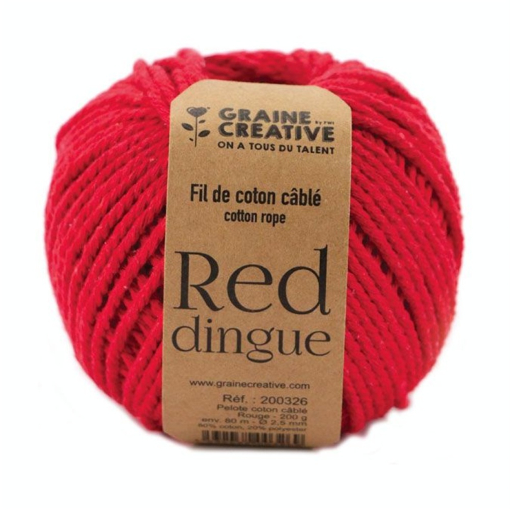 Fil coton câblé Pelote 2,5 mm x 80 m - Graine Créative - Rougier et Plé