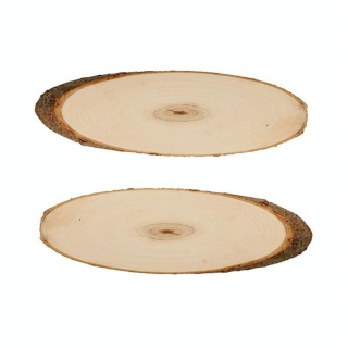 Rondelle de peuplier ovale 37 x 42 cm 2 pcs - Artemio - Rougier et Plé