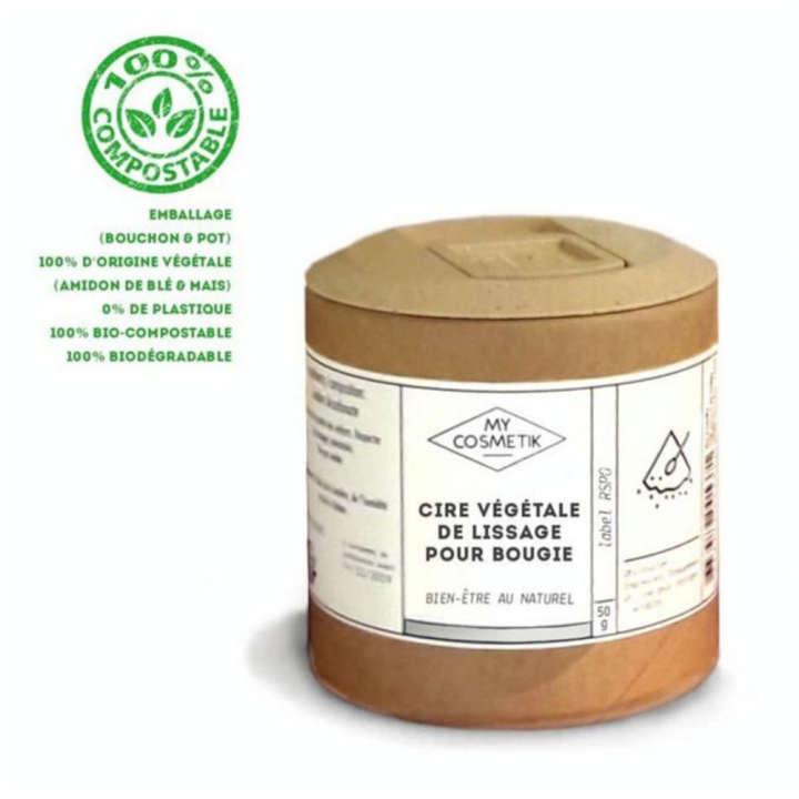Cire additive de lissage pour bougie 50 g - My Cosmetik - Rougier et Plé