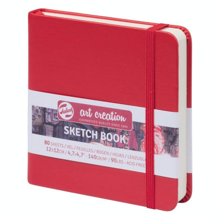 Carnet de croquis Rouge 140 g/m² 80 feuilles - Talens Art Creation - Rougier et Plé