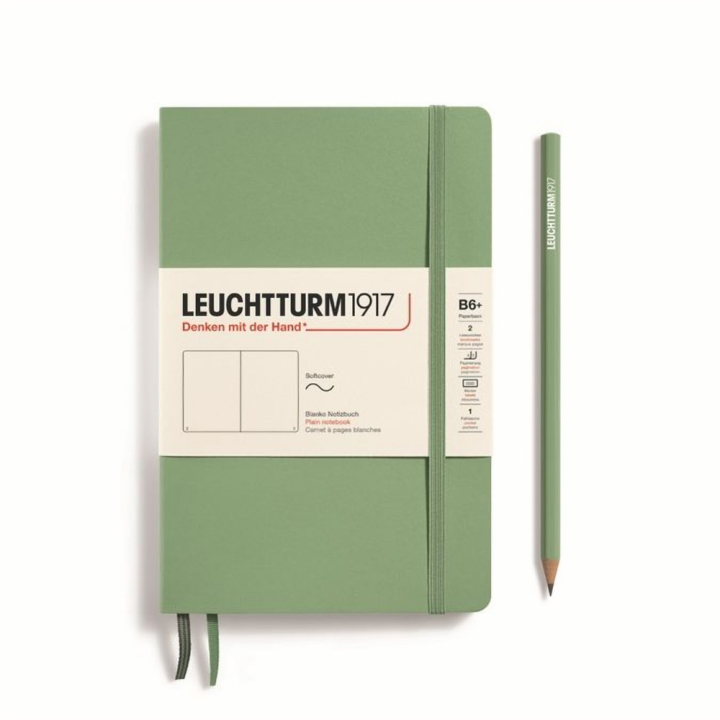 Carnet de notes Souple B6+ 12,5 x 19 cm Uni - Leuchtturm1917 - Rougier et Plé