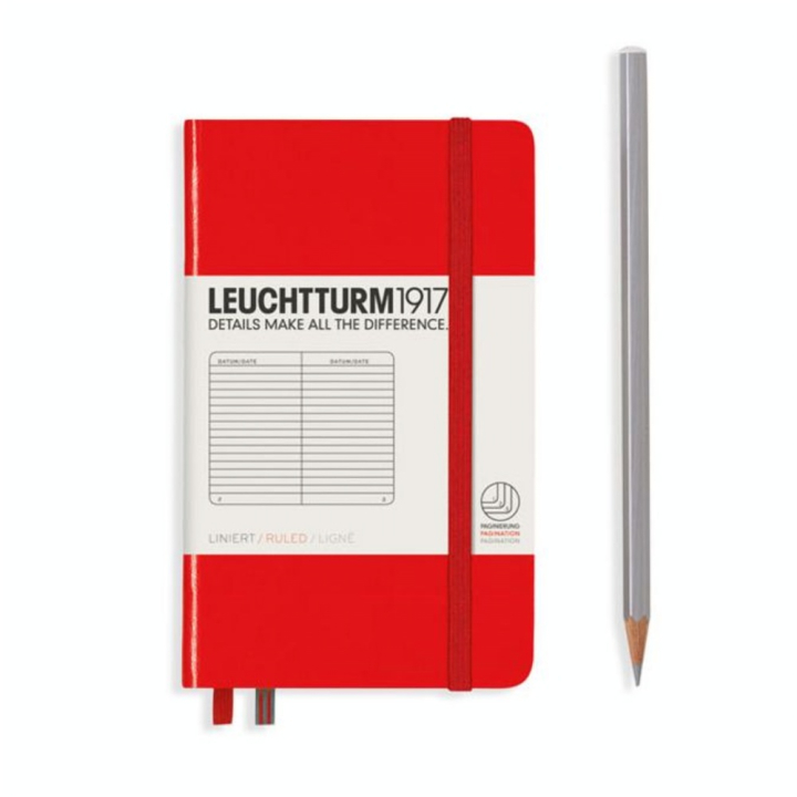 Carnet de notes Rigide A6 9 x 15 cm Ligné - Leuchtturm1917 - Rougier et Plé