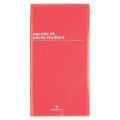 Agenda semainier 2023-2024 9,5 x 18 cm Boréal Rouge - Editions Oberthur - Rougier et Plé