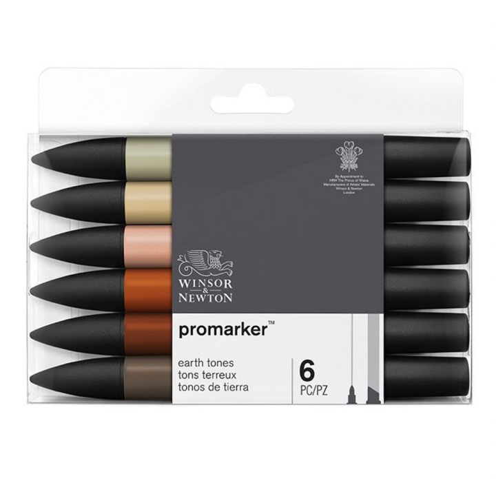 Marqueur Promarker Set Terreux - Winsor & Newton - Rougier et Plé