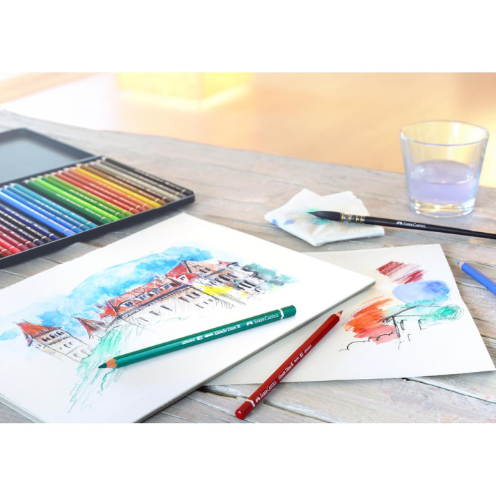 Crayon aquarellable Albrecht Dürer - Boite en métal 36 couleurs - Faber-Castell - Rougier et Plé