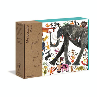 Puzzle Animaux thème Jungle - Clementoni - Rougier et Plé