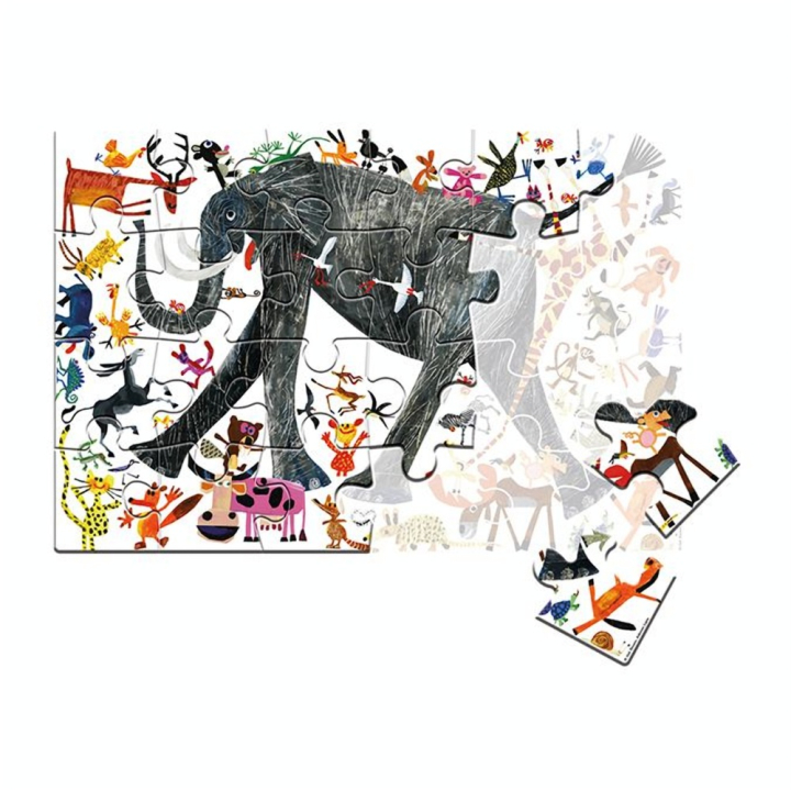Puzzle Animaux thème Jungle - Clementoni - Rougier et Plé