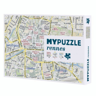 Puzzle plan de Rennes - Helvetiq - Rougier et Plé