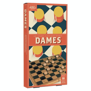 Jeu de dames en bois Vintage - Professor Puzzle - Rougier et Plé