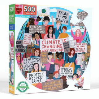 Puzzle rond Action climat 500 pièces - Eeboo - Rougier et Plé