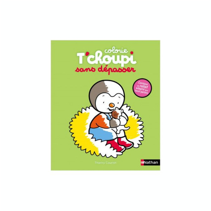 Album de coloriage T'choupi Mes coloriages sans dépasser : le chaton - Nathan - Rougier et Plé