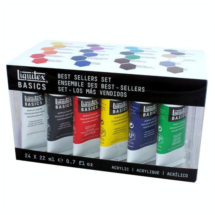 Peinture acrylique Basics Set 24 x 22 ml - Liquitex - Rougier et Plé