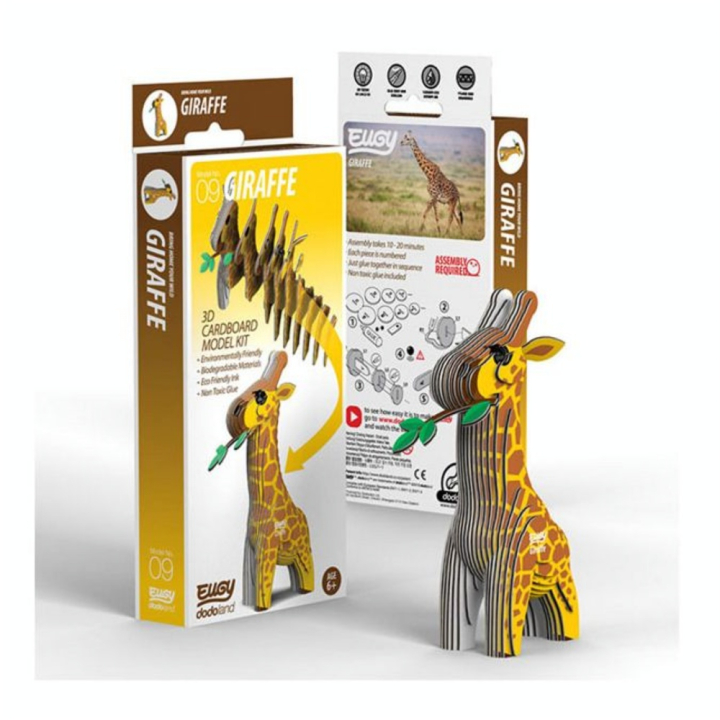 Maquette carton 3D Girafe - Eugy - Rougier et Plé