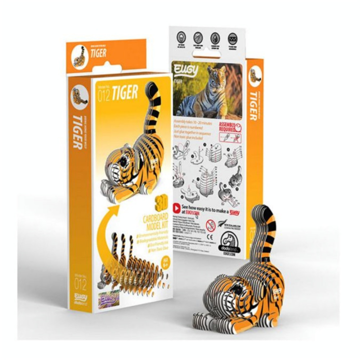 Maquette carton 3D Tigre - Eugy - Rougier et Plé