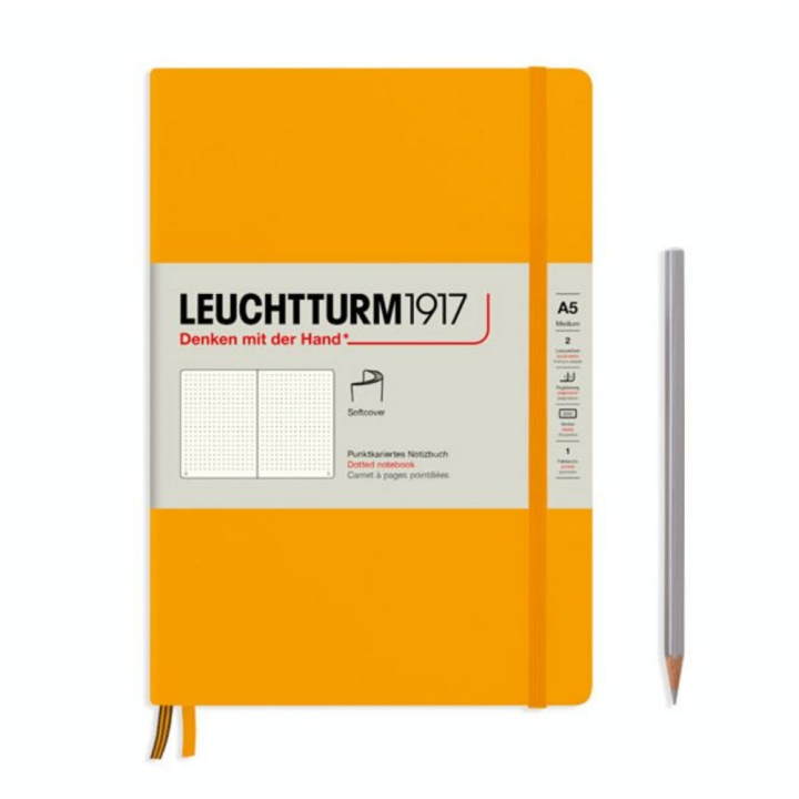 Carnet de notes A5 14,5 x 21 cm Rising Colours couverture rigide Pointillé - Leuchtturm1917 - Rougier et Plé
