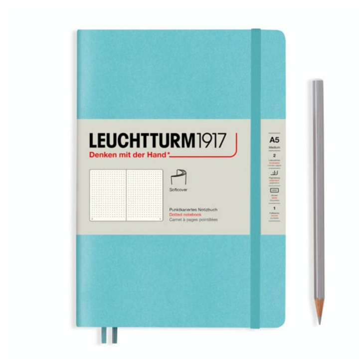 Carnet de notes A5 14,5 x 21 cm Rising Colours couverture rigide Pointillé - Leuchtturm1917 - Rougier et Plé