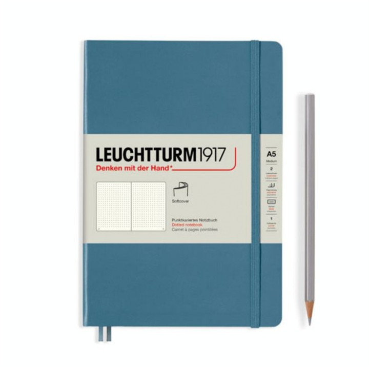Carnet de notes A5 14,5 x 21 cm Rising Colours couverture rigide Pointillé - Leuchtturm1917 - Rougier et Plé