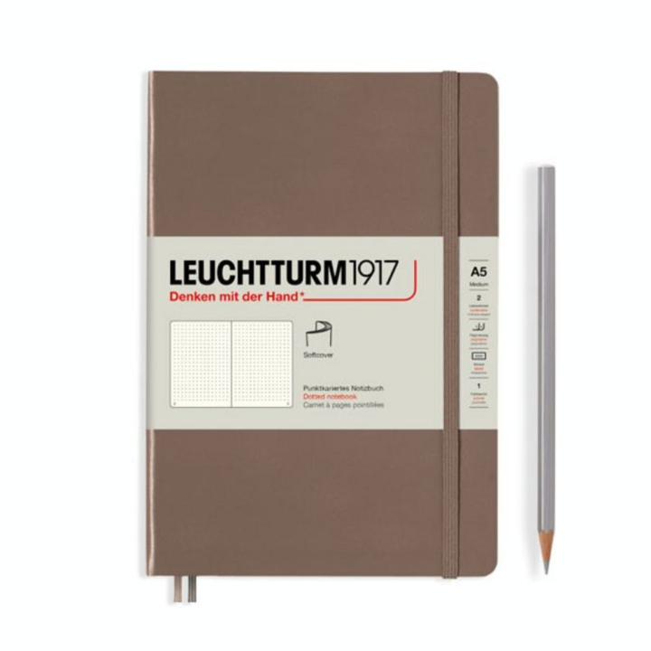 Carnet de notes A5 14,5 x 21 cm Rising Colours couverture rigide Pointillé - Leuchtturm1917 - Rougier et Plé
