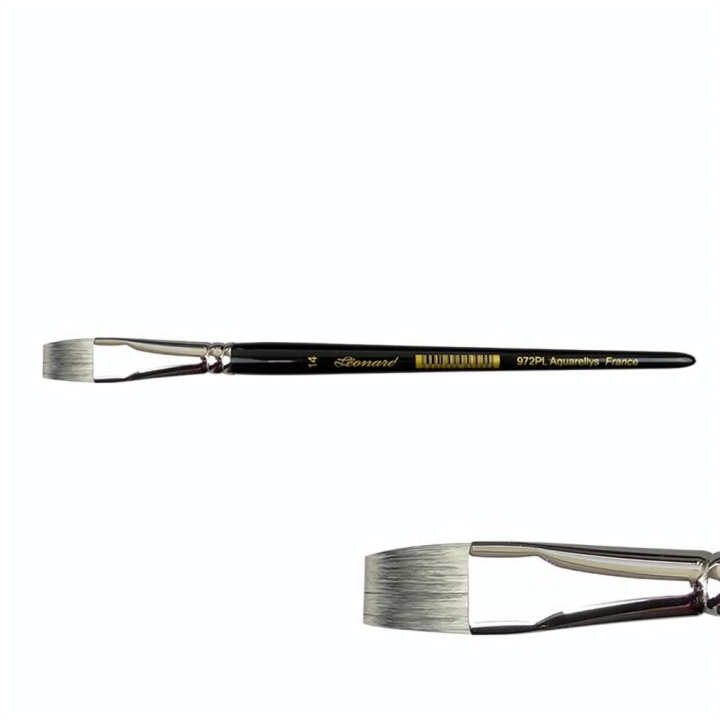 Pinceau plat Aquarellys fibres synthétiques 972PL - Léonard - Rougier et Plé