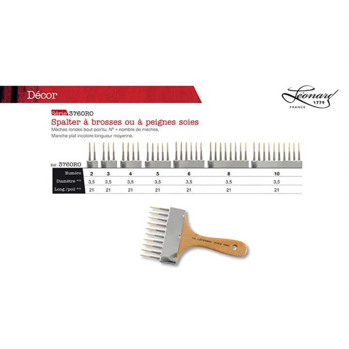 Spalter à brosses en soie 2 têtes - Léonard - Rougier et Plé