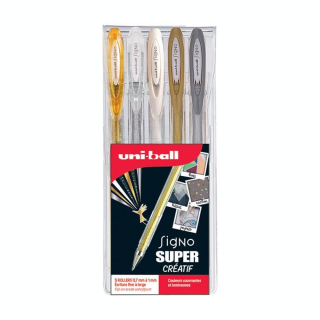 Stylo roller Signo 0.7 à 1 mm 5 couleurs - Uni-Ball - Rougier et Plé