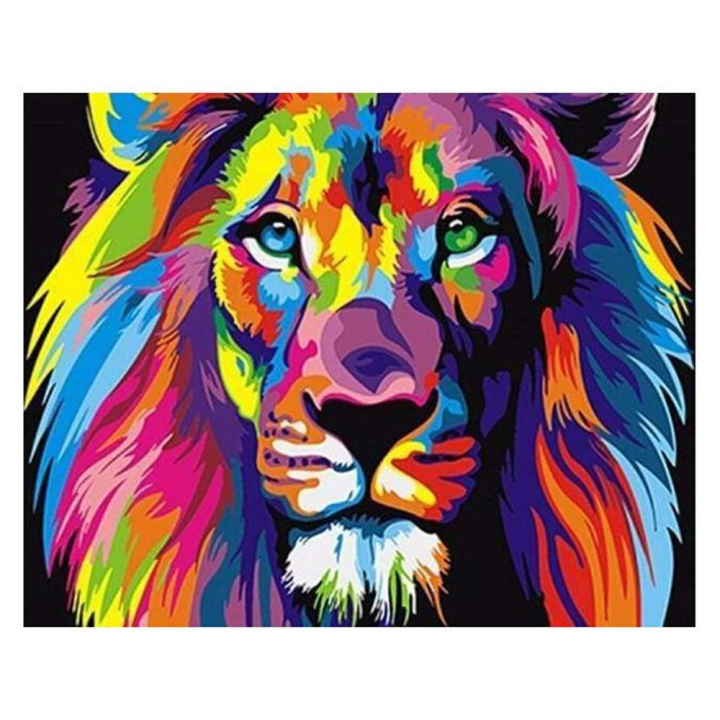 Peinture par numéro Lion Pop Art - Figured'Art - Rougier et Plé