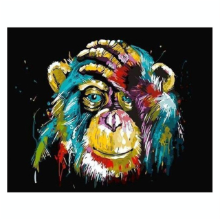 Peinture par numéro Babouin Pop Art - Figured'Art - Rougier et Plé