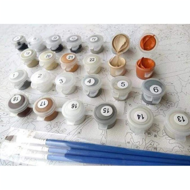 Peinture par numéro Fleur Blanche - Figured'Art - Rougier et Plé