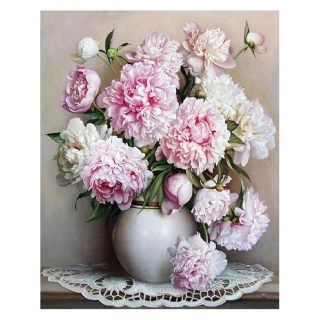 Peinture par numéro Vase De Pivoines - Figured'Art - Rougier et Plé