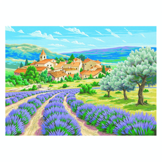 Peinture par numéro Lavande en Provence - Oz International - Rougier et Plé