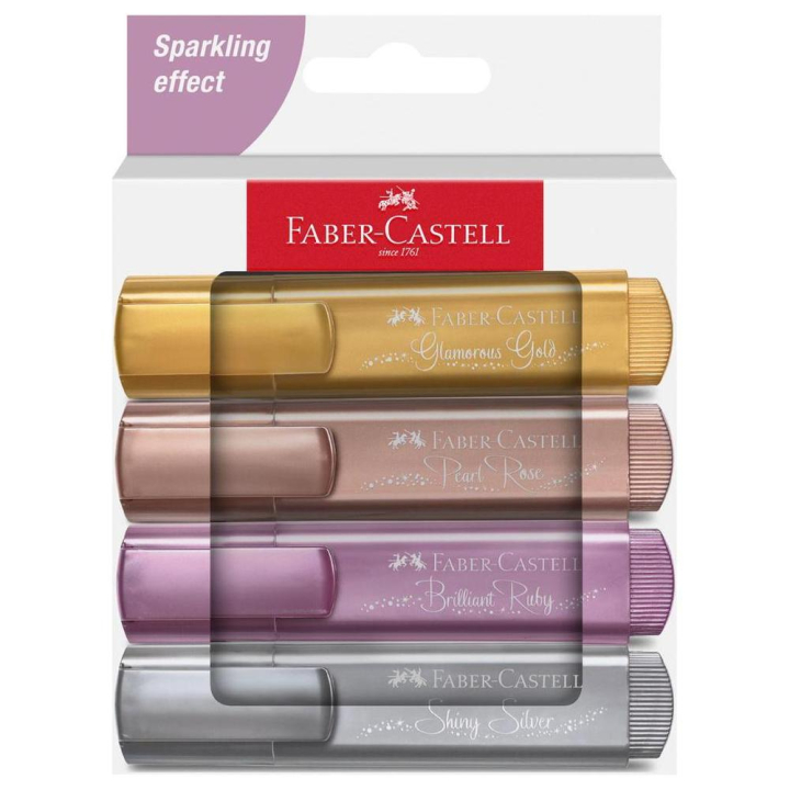 Surligneur TL 46 Metallic Set 4 couleurs - Faber-Castell - Rougier et Plé