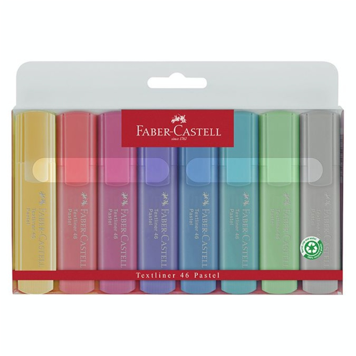 Surligneur TL 46 Fluo + Pastel Set 8 couleurs - Faber-Castell - Rougier et Plé