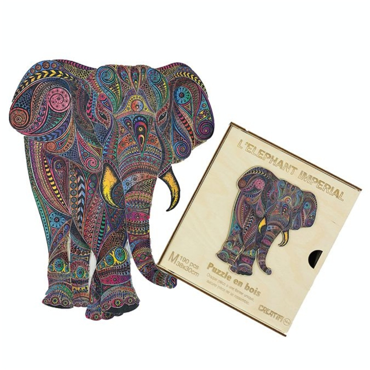 Puzzle en bois L’Eléphant Impérial - CREATIF puzzle - Rougier et Plé