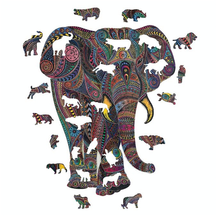 Puzzle en bois L’Eléphant Impérial - CREATIF puzzle - Rougier et Plé