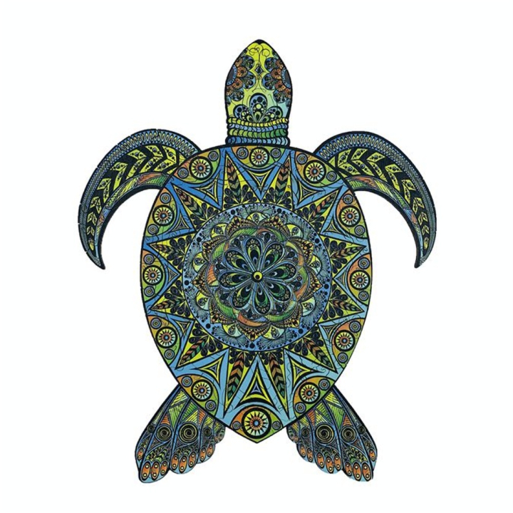 Puzzle en bois La Tortue Tropicale - CREATIF puzzle - Rougier et Plé
