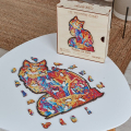 Puzzle en bois Le Tendre Chat - CREATIF puzzle - Rougier et Plé
