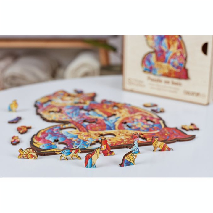 Puzzle en bois Le Tendre Chat - CREATIF puzzle - Rougier et Plé