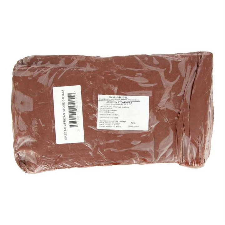 Grès noir African Stone chamotte 0-02 mm 12,5 kg - Solargil - Rougier et Plé