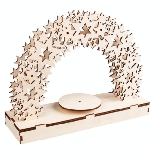Kit 3D à monter Étoiles + Plateau tournant - Rayher - Rougier et Plé