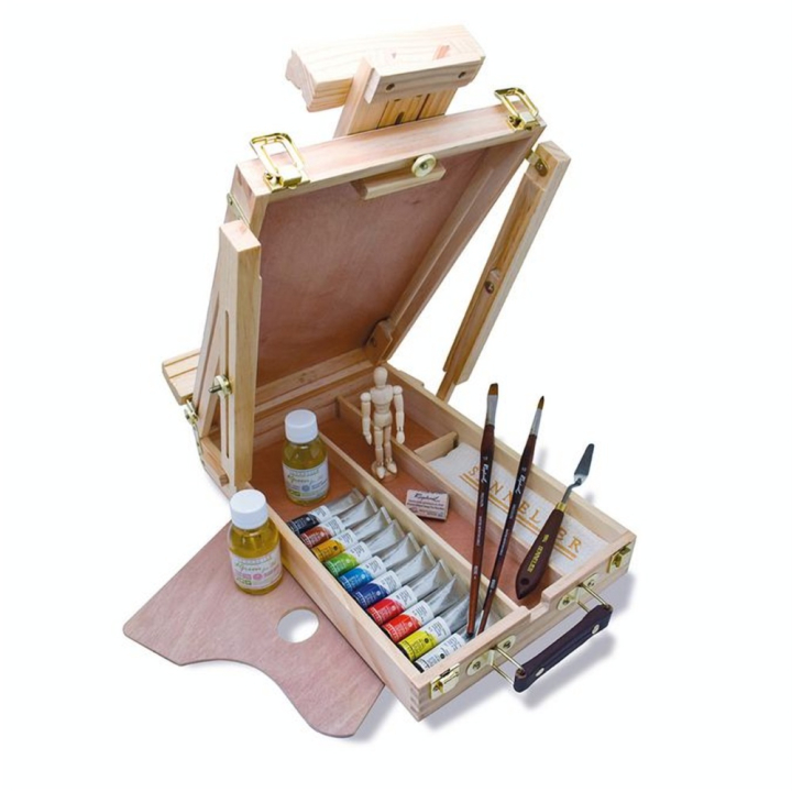 Peinture à l'huile fine Rive Gauche Coffret chevalet + accessoires - Sennelier - Rougier et Plé