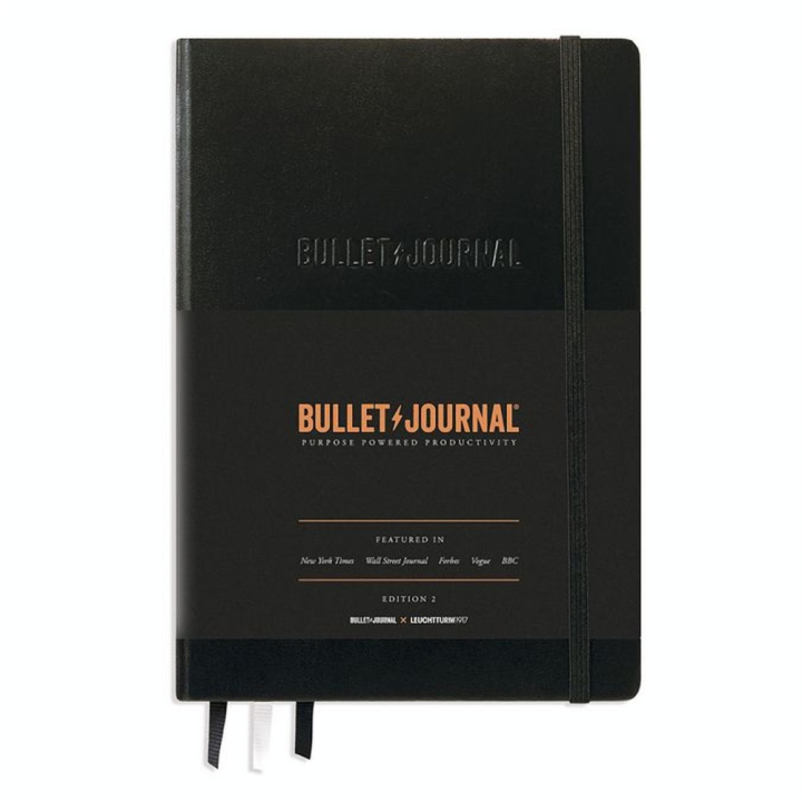 Bullet Journal Edition 2 Medium A5 120g/m² 206 p Noir - Leuchtturm1917 - Rougier et Plé