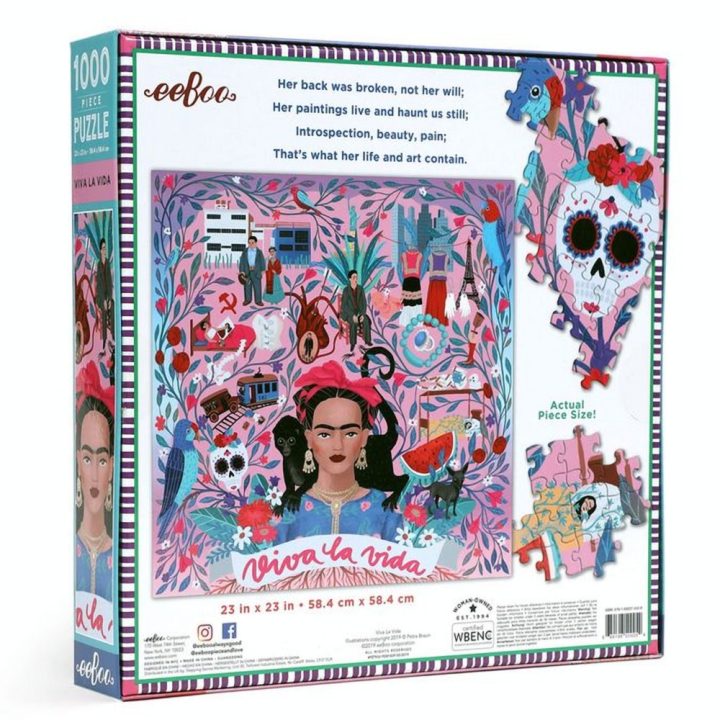 Puzzle la Vida 1000 pièces - Eeboo - Rougier et Plé