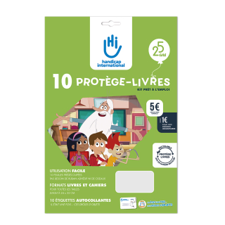 Protège-livres Kit pour 10 couvertures - Handicap International - Rougier et Plé