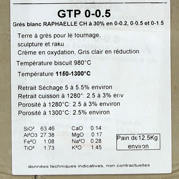 Grès blanc Raphaëlle 0-0.5mm 12,5kg - Solargil - Rougier et Plé