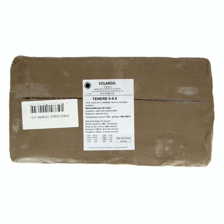 Grès sable du Ténéré chamotté 0-0,5mm 12,5kg - Solargil - Rougier et Plé