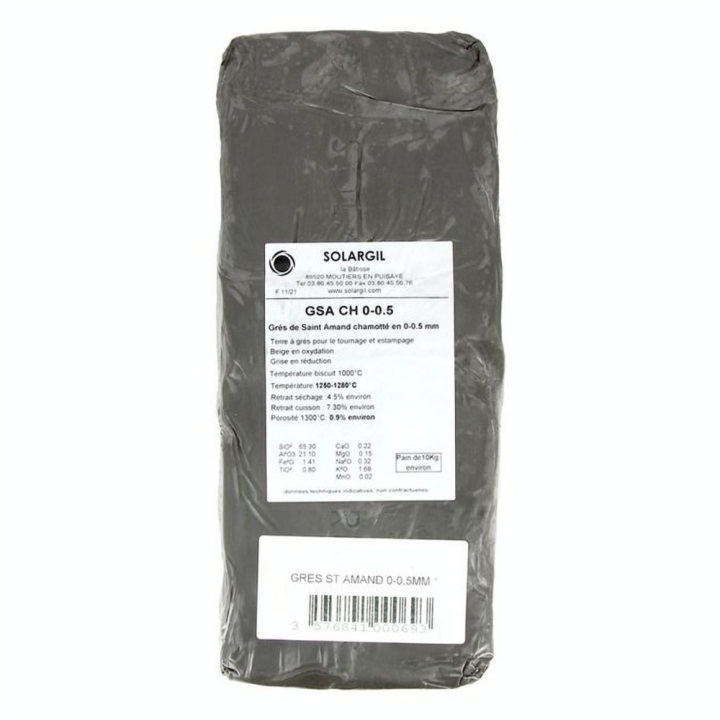 Grès St-Amand chamotté 0-0,5mm 10 kg - Solargil - Rougier et Plé