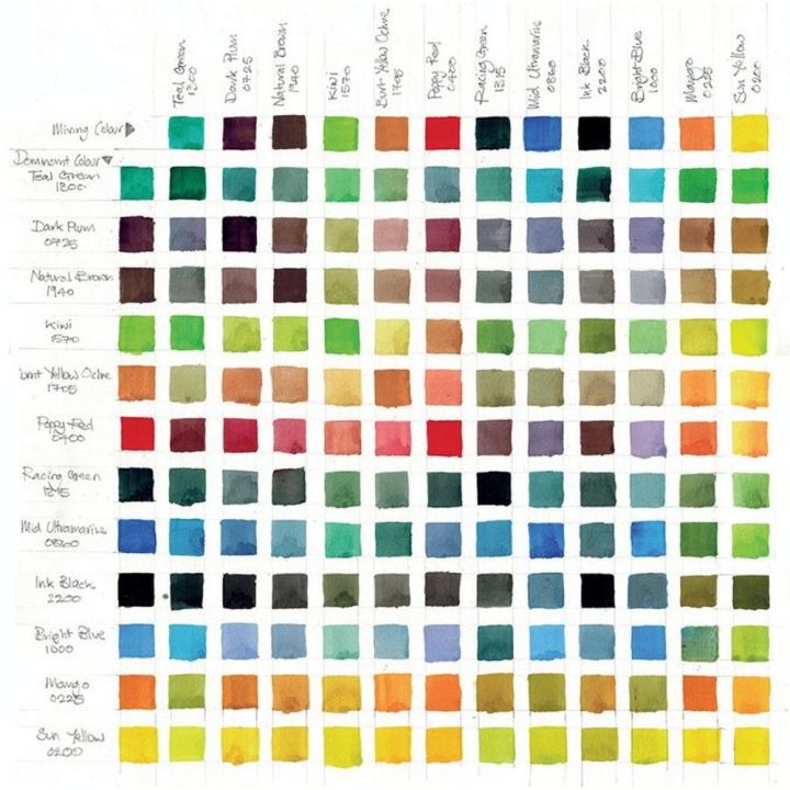Encre aquarellable Inktense 12 demi-godets - Derwent - Rougier et Plé