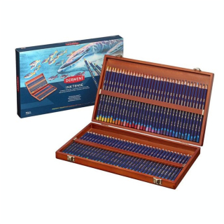 Crayon d'encre aquarellable Inktense Coffret bois 72 pcs - Derwent - Rougier et Plé